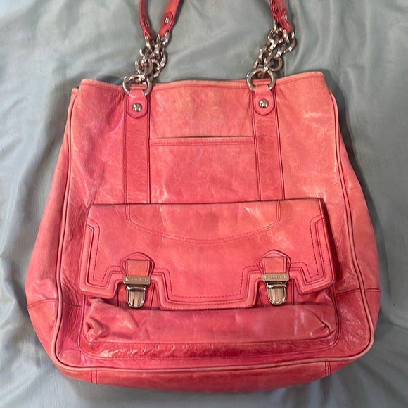Coach purse - bag  / rose - dusty pink - Picture 1 of 11